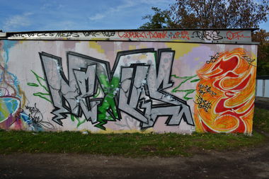Graffiti Wall in Dessau-Roßlau - Photo by ARTHOOLIGAN (2013)