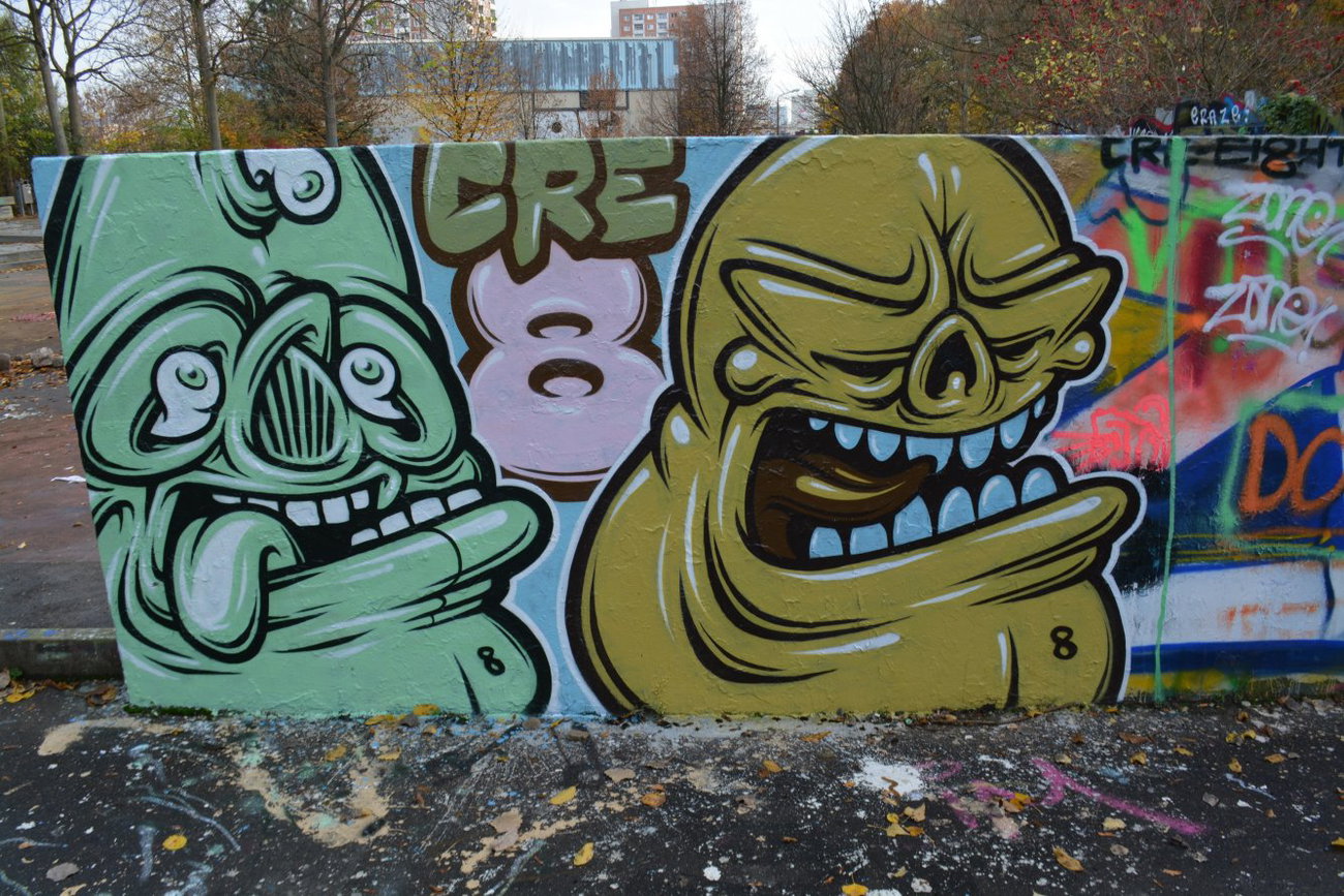 Graffiti Wall in Dresden - Photo by ARTHOOLIGAN (2013)