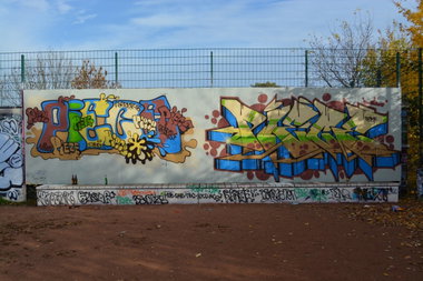 Graffiti Wall in Dresden - Photo by ARTHOOLIGAN - IAC, BSX, BANDITS (2013)