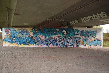 Graffiti Wall in Dresden - Photo by ARTHOOLIGAN - OJF, DOE (2013)