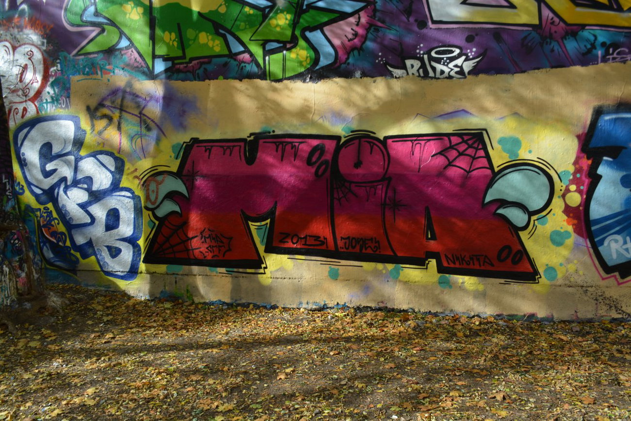 Graffiti Wall in Dresden - Photo by ARTHOOLIGAN - PAD, CFF (2013)