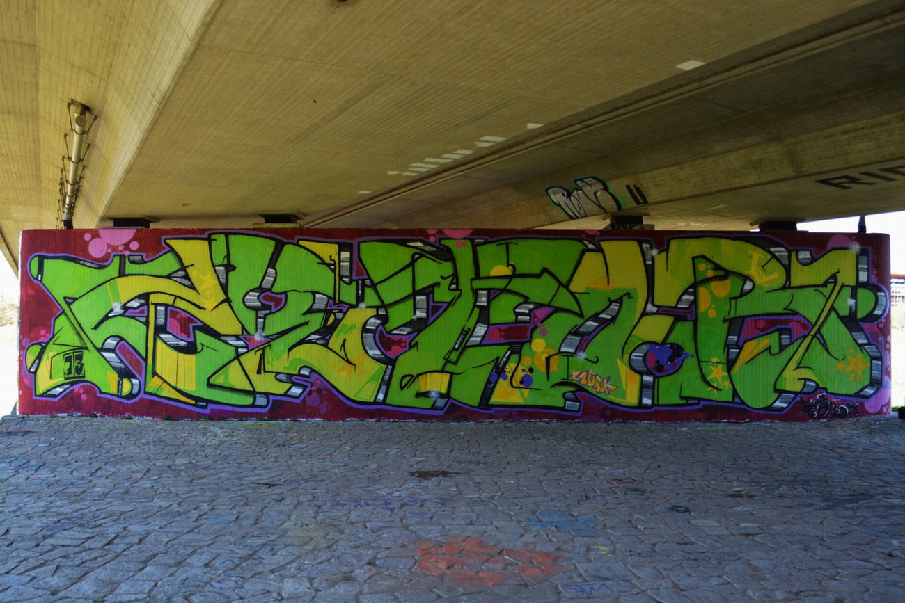 Graffiti Wall in Dresden - Photo by ARTHOOLIGAN - TRK (2013)
