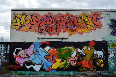Graffiti Wall in Chemnitz - Photo by ARTHOOLIGAN - SKF, OWA, UWAX (2014)