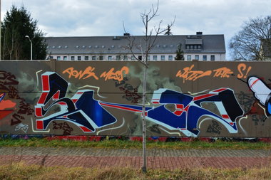 Graffiti Wall in Chemnitz - Photo by ARTHOOLIGAN - GRS, MIJA (2014)