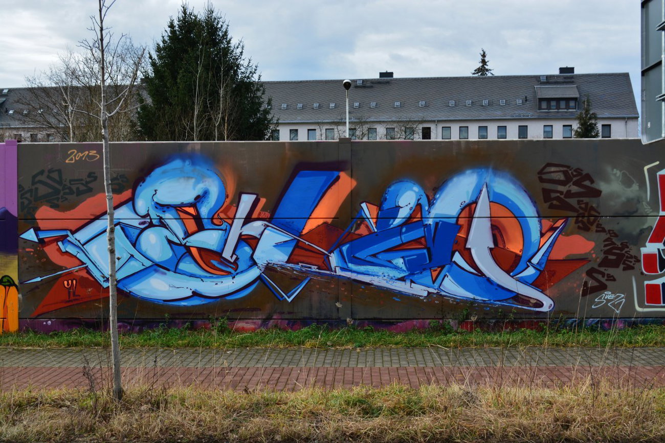Graffiti Wall in Chemnitz - Photo by ARTHOOLIGAN (2014)