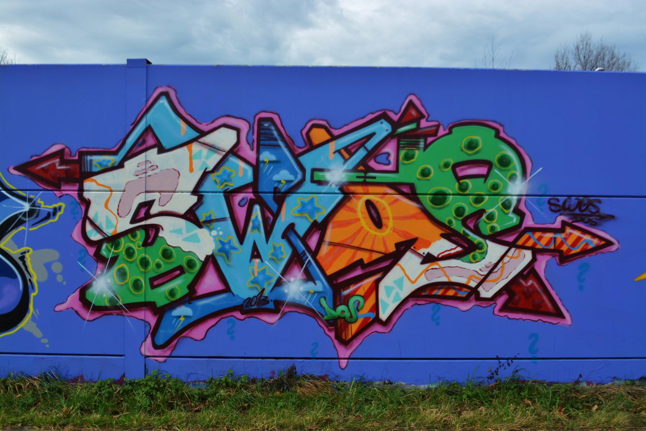 Graffiti Wall in Chemnitz - Photo by ARTHOOLIGAN - MTA, UWAX (2014)