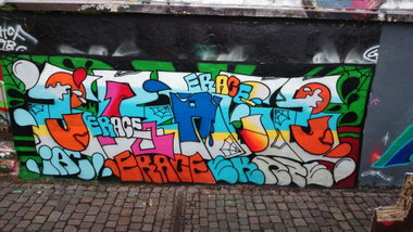 Graffiti Wall in Dresden - Photo by ARTHOOLIGAN - BANDITS, IAC (2014)