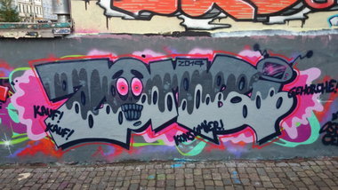 Graffiti Wall in Dresden - Photo by ARTHOOLIGAN - OSF, CFF (2014)
