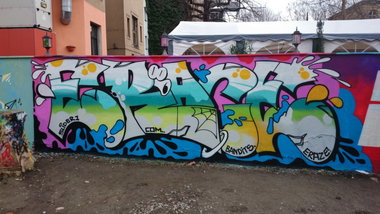 Graffiti Wall in Dresden - Photo by ARTHOOLIGAN - IAC, BANDITS (2014)