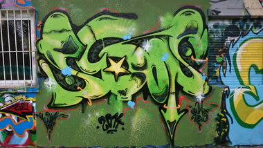 Graffiti Wall in Chemnitz - Photo by ARTHOOLIGAN - UWAX, MTA (2014)