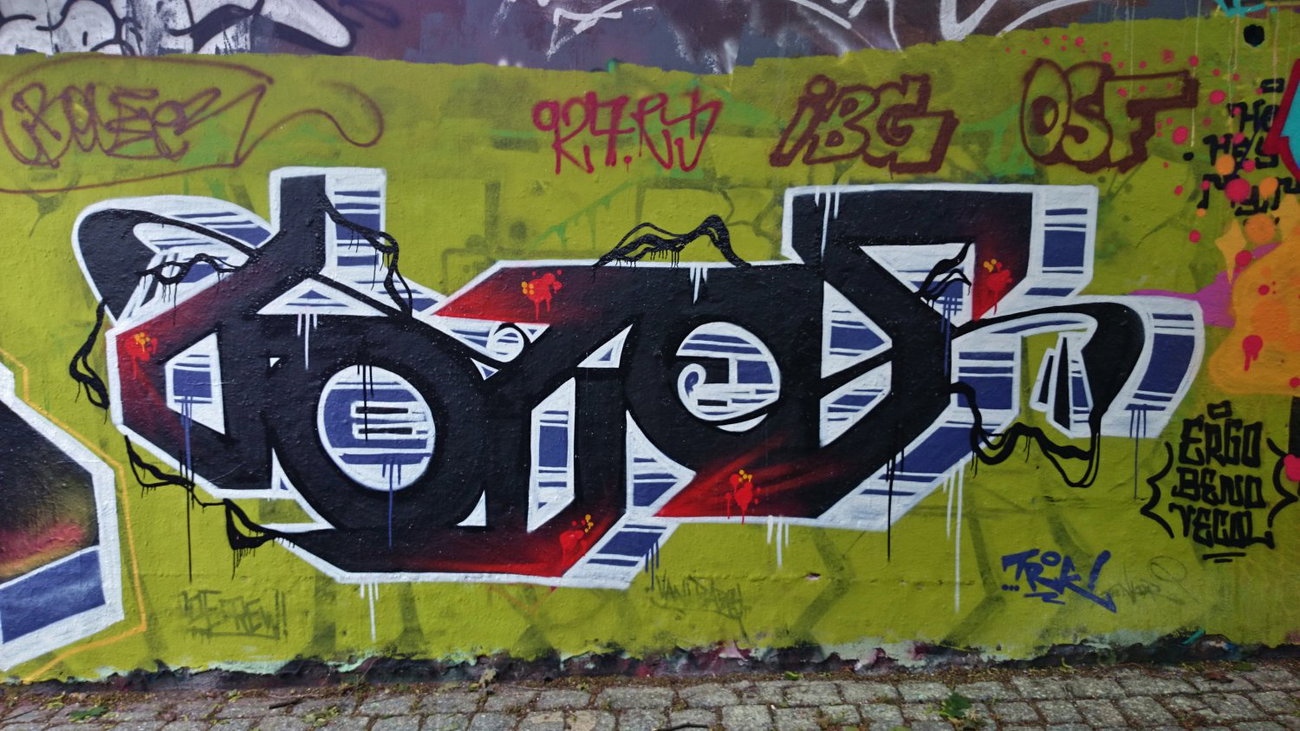 Graffiti Wall in Dresden - Photo by ARTHOOLIGAN - TRK (2014)