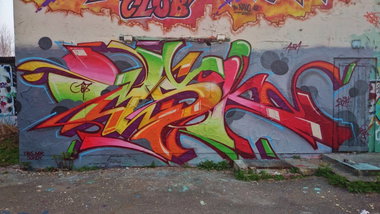 Graffiti Wall in Chemnitz - Photo by ARTHOOLIGAN - CSF, BSX (2014)