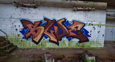 Graffiti Wall in Dresden - Photo by ARTHOOLIGAN - FDJ, VDE