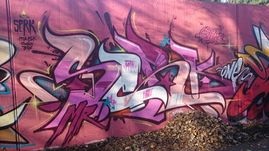 Graffiti Wall in Chemnitz - Photo by ARTHOOLIGAN - UWAX, MTA (2014)