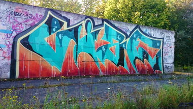 Graffiti Wall in Magdeburg - Photo by ARTHOOLIGAN
