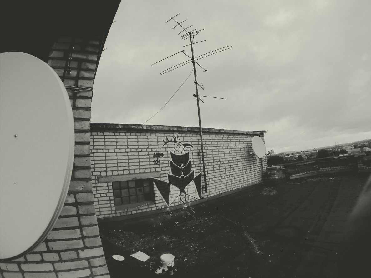 Graffiti Wall - Photo by ARWEK - roof (2014)