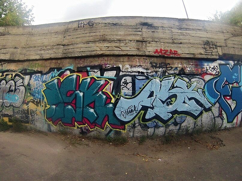 Graffiti Wall in Minsk - Photo by ASK - naske, mzae, ask (2013)
