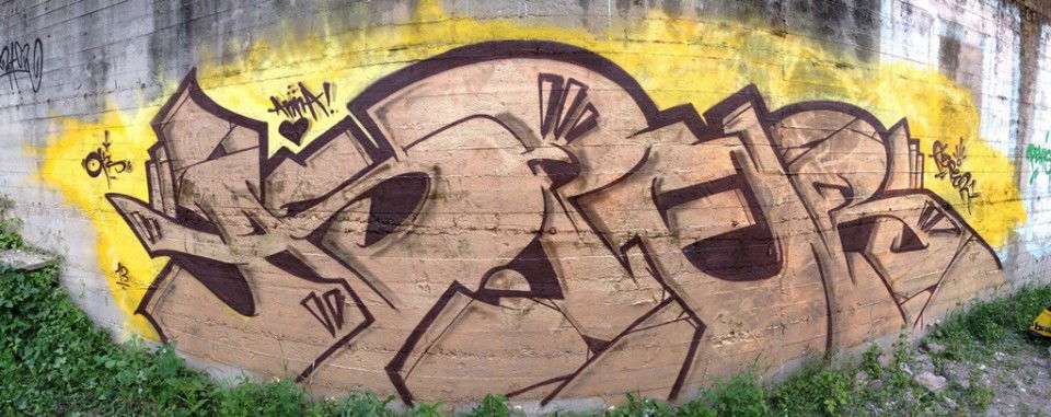 Graffiti Wall - Photo by ASPER - Asper, Italy, Oks