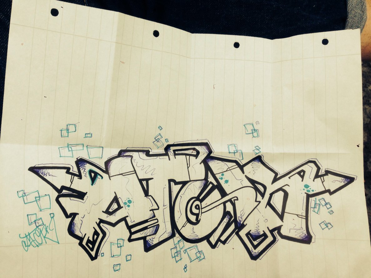 Graffiti Sketch - Photo by ATOK261 - Yo, cris (2014)