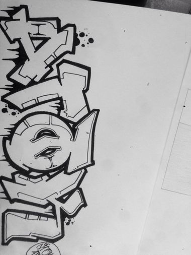 Graffiti Sketch in School  - Photo by ATOK261 (2015)