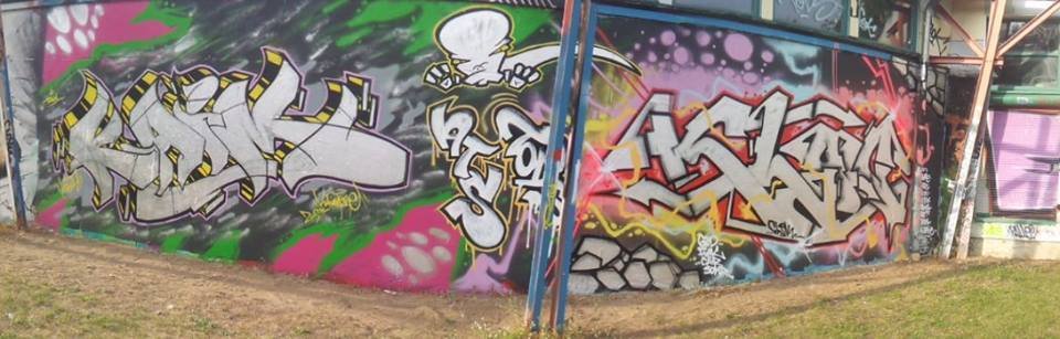 Graffiti Wall in Neubrandenburg - Photo by ATS_KORUScrew - kaim, krs, ks