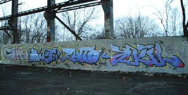 Graffiti Wall - Photo by ATS_KORUScrew - cair, mig21, pluto (2014)