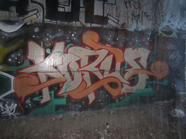 Graffiti Wall in Neubrandenburg - Photo by ATS_KORUScrew - korus, glue, ats (2012)