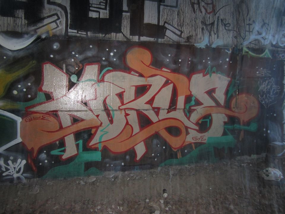 Graffiti Wall in Neubrandenburg - Photo by ATS_KORUScrew - korus, glue, ats (2012)