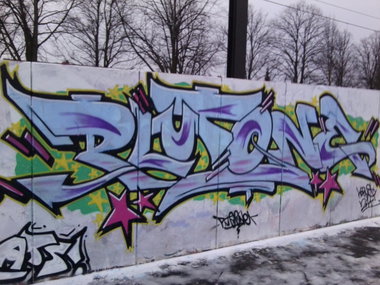 Graffiti Wall in Rostock - Photo by ATS_KORUScrew - plutone, ats, krs (2014)