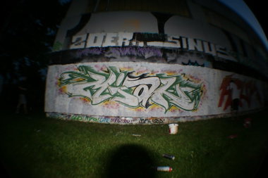 Graffiti Wall in Rostock - Photo by ATS_KORUScrew - miak, kaim, kime (2014)
