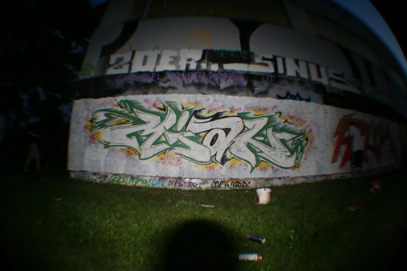 Graffiti Wall in Rostock - Photo by ATS_KORUScrew - miak, kaim, kime (2014)
