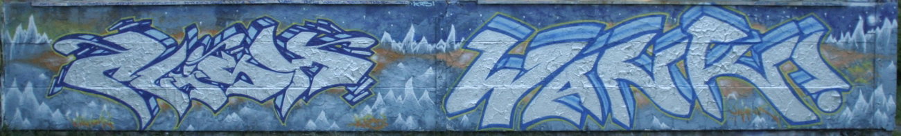 Graffiti Wall in Rostock - Photo by ATS_KORUScrew - clish, miak, kaim (2014)