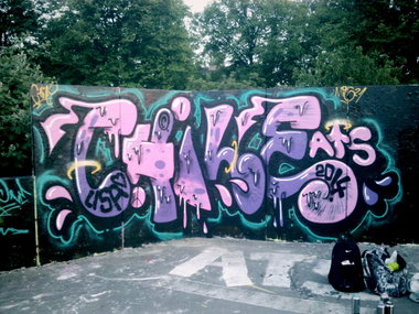 Graffiti Wall in Rostock - Photo by ATS_KORUScrew - Chile, ATS (2014)