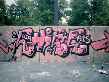 Graffiti Wall in Rostock - Photo by ATS_KORUScrew - Chile, ATS (2014)
