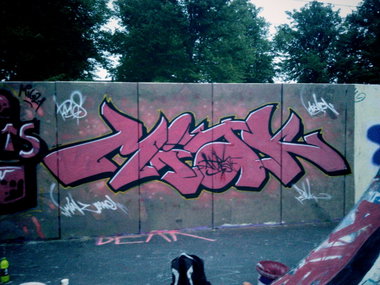 Graffiti Wall in Rostock - Photo by ATS_KORUScrew - Miak, Miakone, ATS (2014)