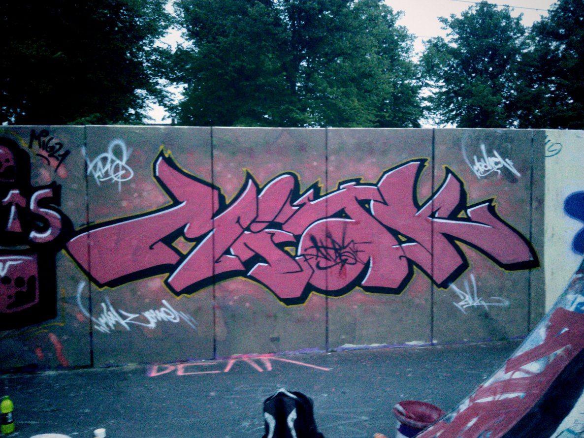 Graffiti Wall in Rostock - Photo by ATS_KORUScrew - Miak, Miakone, ATS (2014)