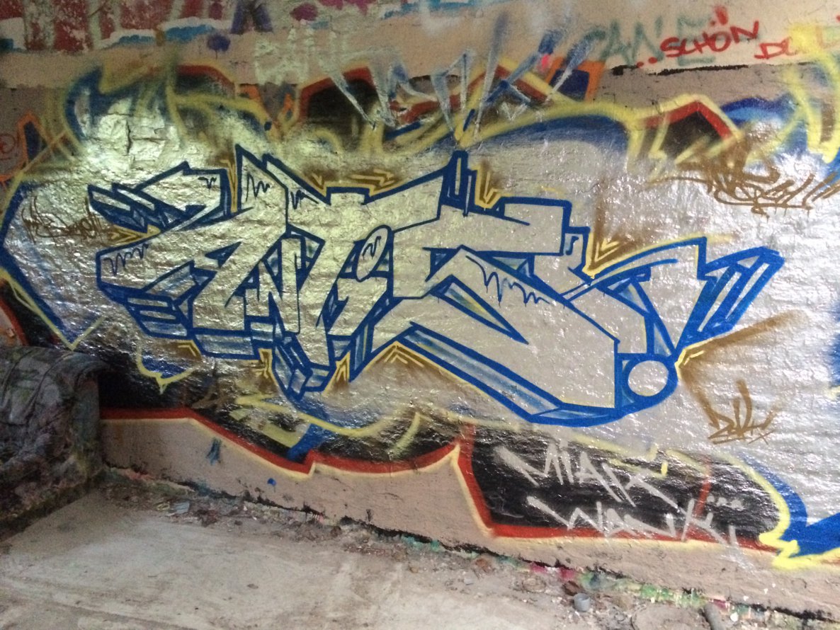 Graffiti Wall in Rostock - Photo by ATS_KORUScrew - antis, kaim, miak (2014)