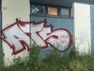 Graffiti Wall in Rostock - Photo by ATS_KORUScrew - ats, krs, kaim (2014)