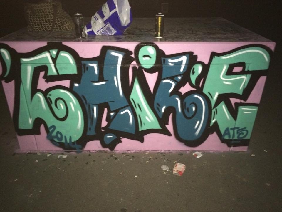 Graffiti Wall - Photo by ATS_KORUScrew - chile, ats, krs (2014)