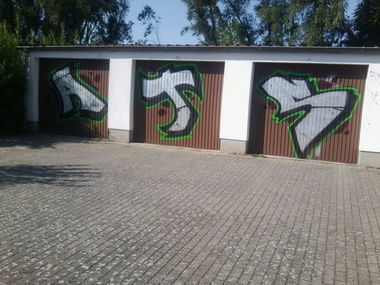 Graffiti Bombing in Neubrandenburg - Photo by ATS_KORUScrew - ats (2014)