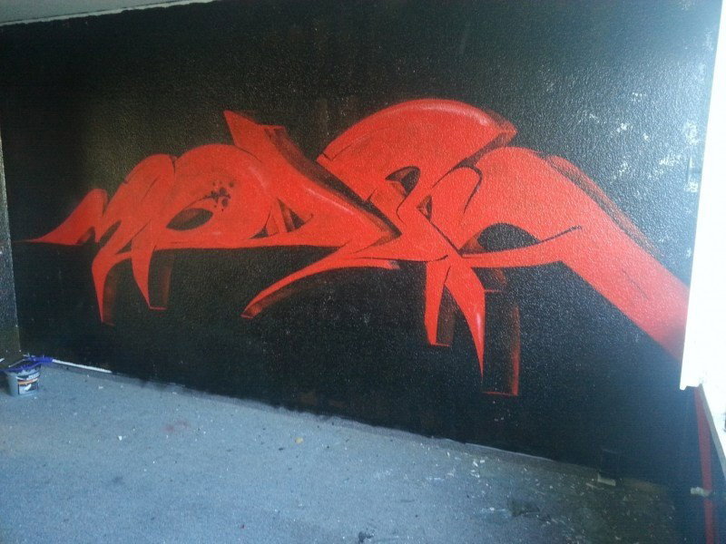 Graffiti Wall - Photo by ATS_KORUScrew - modra