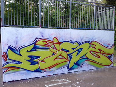 Graffiti Wall in Rostock - Photo by ATS_KORUScrew (2015)