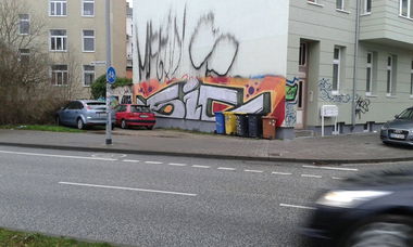 Graffiti Bombing in Rostock - Photo by ATS_KORUScrew (2015)