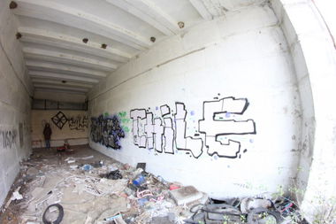 Graffiti Wall in Neubrandenburg - Photo by ATS_KORUScrew - Chile, ats, krs (2014)