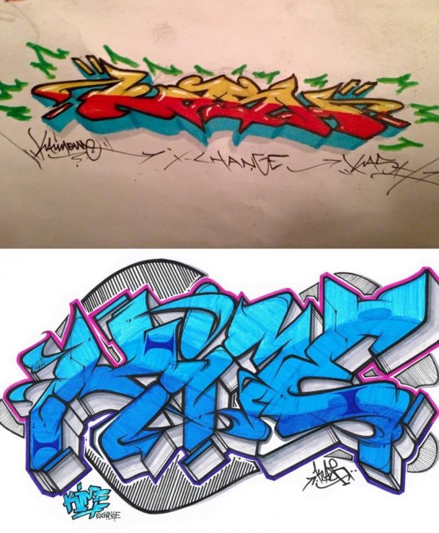 Graffiti Sketch - Photo by ATS_KORUScrew
