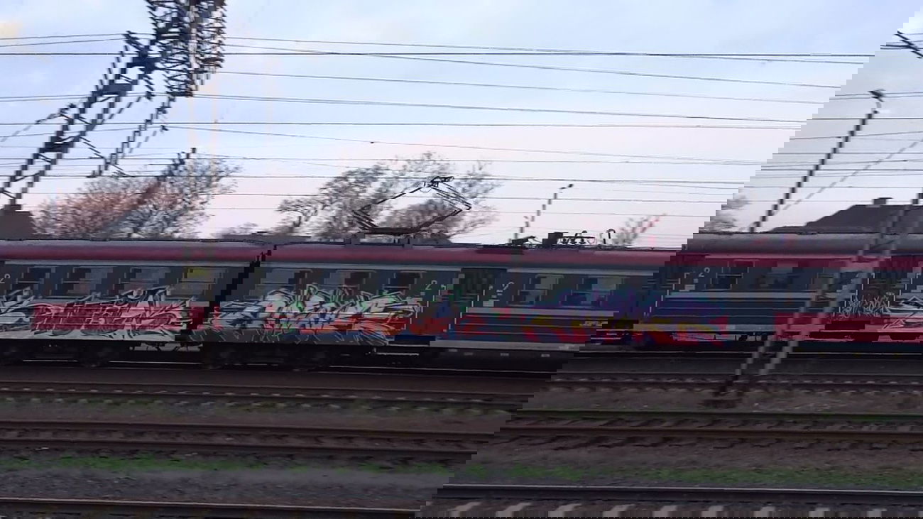 Graffiti Train in Poland - Photo by AWNcrew - Snak, AWN, Coine