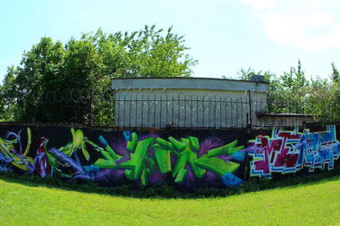 Graffiti Wall in Poland - Photo by AWNcrew - Haster, Snak, Mero (2013)
