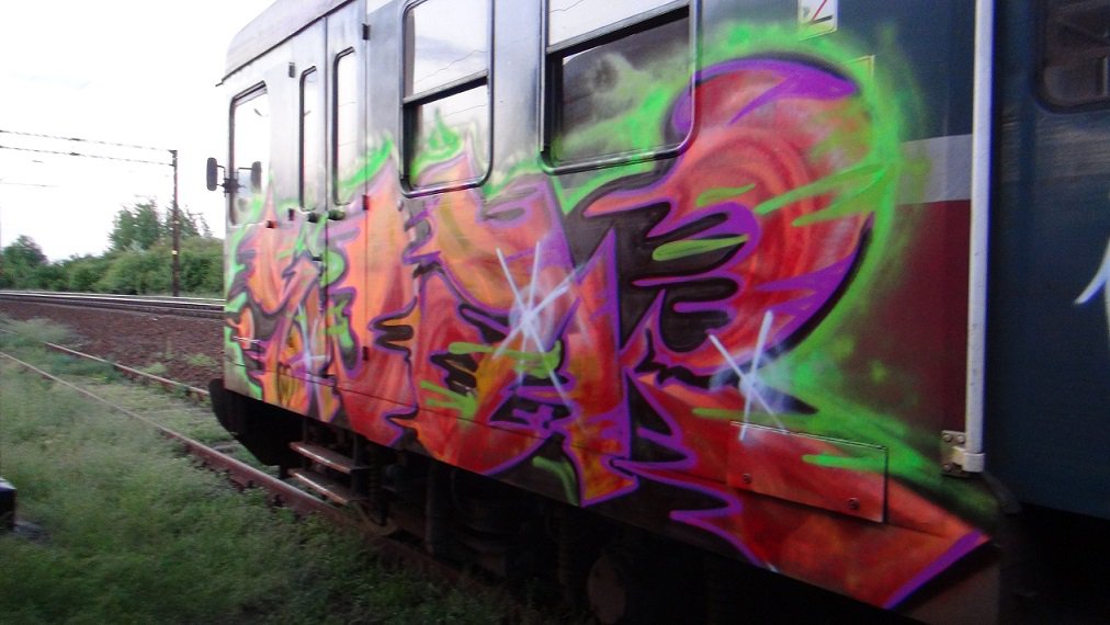 Graffiti Train in Poland - Photo by AWNcrew - Snak, AWN