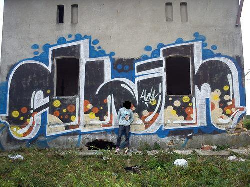 Graffiti Bombing in Poland - Photo by AWNcrew - Snak, AWN