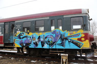 Graffiti Train in Svalbard and Jan Mayen - Photo by AWNcrew - Snak, AWN